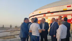 بازدید سرزده استاندار خراسان رضوی از سالن ۶ هزار نفری مجموعه ورزشی ثامن&zwnj;الائمه (ع)