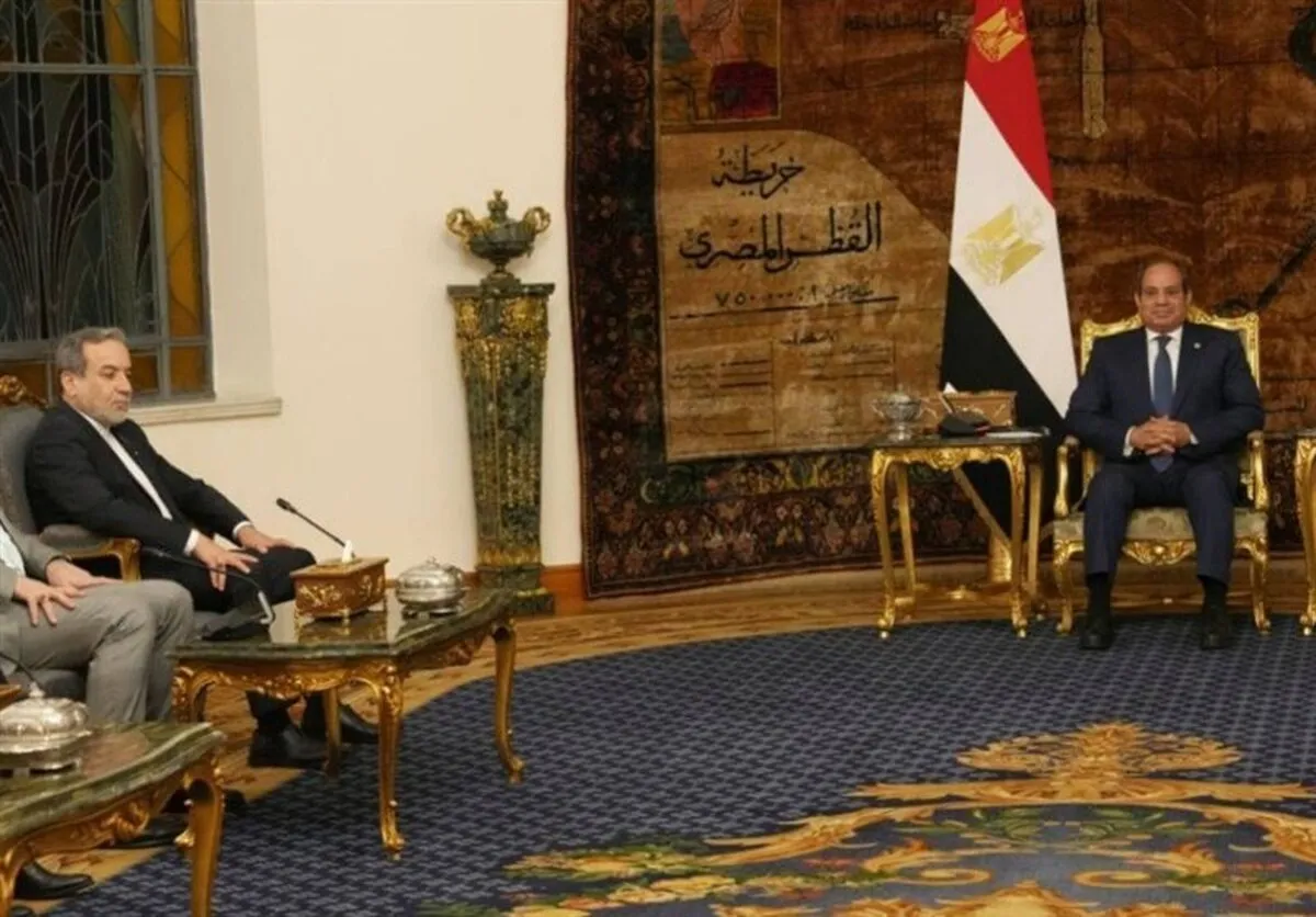 عراقچی با رئیس‌جمهور مصر دیدار کرد (۱۸ شهریور ۱۴۰۴)