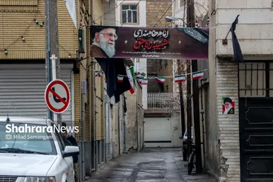 گزارش تصویری | نقش تصویر رهبر شهید انقلاب در کوچه‌های شهر