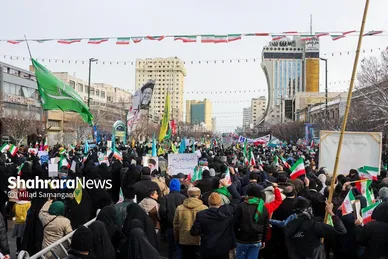 گزارش تصویری | راهپیمایی ۲۲ بهمن ۱۴۰۳ در مشهد