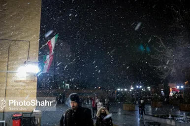 بارش برف در مشهد