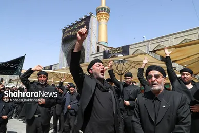 عزاداری روز ۲۸ صفر در حرم مطهر رضوی