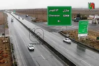 باران و برف جاده‌های خراسان رضوی را فرا گرفت (۱۵ بهمن ۱۴۰۴)