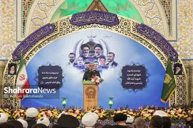 سرلشکر سلامی در مشهد: در&zwnj;های جهنم را به روی صهیونیست&zwnj;ها باز می&zwnj;کنیم | برای جنگ در هر مقیاسی آماده هستیم + فیلم