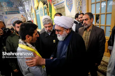 گزارش تصویری | وداع با پیکر مطهر بانوی شهیده معصومه کرباسی در حرم مطهر رضوی - مشهد