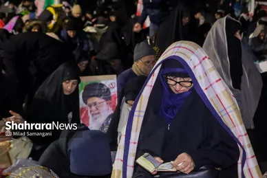 گزارش تصویری | مراسم احیای اولین شب قدر رمضان ۱۴۰۴ - چهارراه مخابرات مشهد