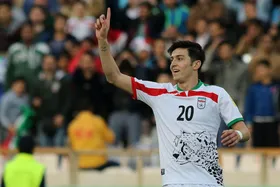 واکنش سردار آزمون به تساوی ایران برابر بلژیک + عکس
