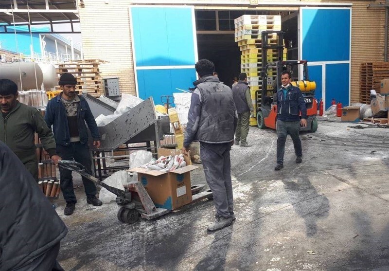 مصدومیت ۶۵ نفر در انفجار کارخانه رنگ‌سازی آذرشهر + تصاویر و جزئیات