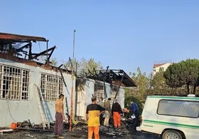 ویدئو | تصاویری از داخل مرکز ترک اعتیاد لنگرود پس از آتش&zwnj;سوزی مهیب