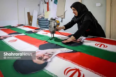 گزارش تصویری | پرچم میهن، برای ایستادگی ایران