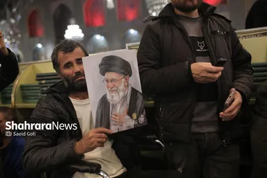 گزارش تصویری | اجتماع مهاجران افغانستانی ساکن مشهد در سوگ قائد امت