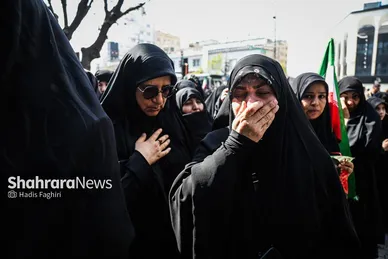 گزارش تصویری | مراسم تشییع پیکر ۴ شهید دفاع از وطن در مشهد