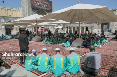 گزارش تصویری | آیین اذن خدمت کاروان خدام الحسین (ع) شهرداری مشهد