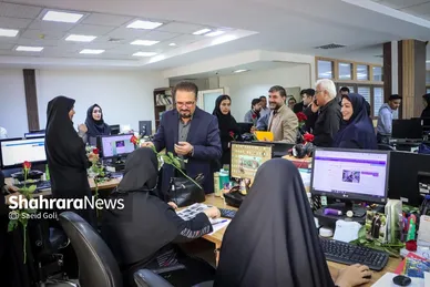 گزارش تصویری | بازدید مدیران استانی و شهری از روزنامه شهرآرا به مناسبت روز خبرنگار - ۳