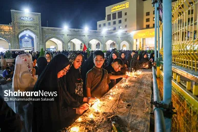 گزارش تصویری | آیین شام غریبان امام رضا (ع) در مشهد