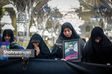 گزارش تصویری | آئین سیاه پوشی حرم مطهر امام رضا(ع)توسط مادران و همسران شهدا
