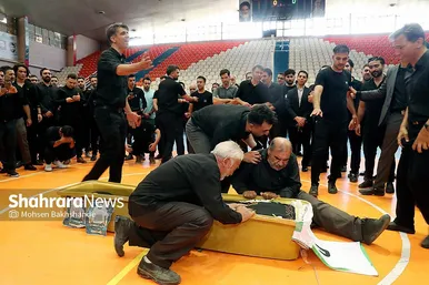 عکس‌هایی از مراسم تشییع پیکر مرحوم «علی اسعدی» فوتسالیست مشهدی