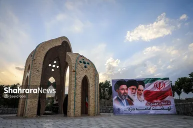 گزارش تصویری | رونمایی از یادمان شهدای بوستان‌های خورشید و اردیبهشت در مشهد
