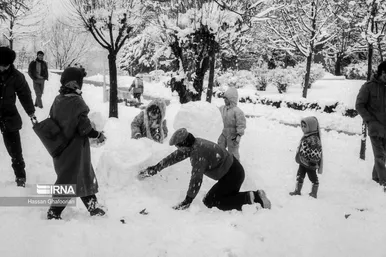 عکس‌هایی از برف سال ۱۳۴۲