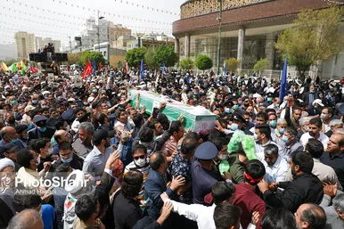 تشییع پیکر شهید حجت الاسلام دارایی در مشهد