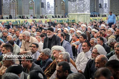 مراسم بزرگداشت هفتمین روز شهادت شهدای خدمت در حرم مطهر رضوی