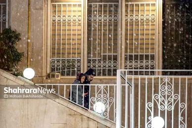 بارش برف در مشهد