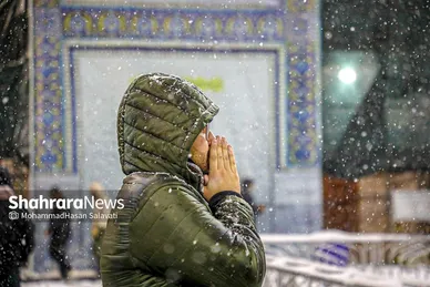 گزارش تصویری | بارش شدید برف در مشهد