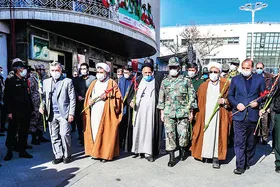 آغاز جشن&zwnj;های چهل ودومین سالگرد پیروزی انقلاب اسلامی همزمان با سراسر کشور در مشهد