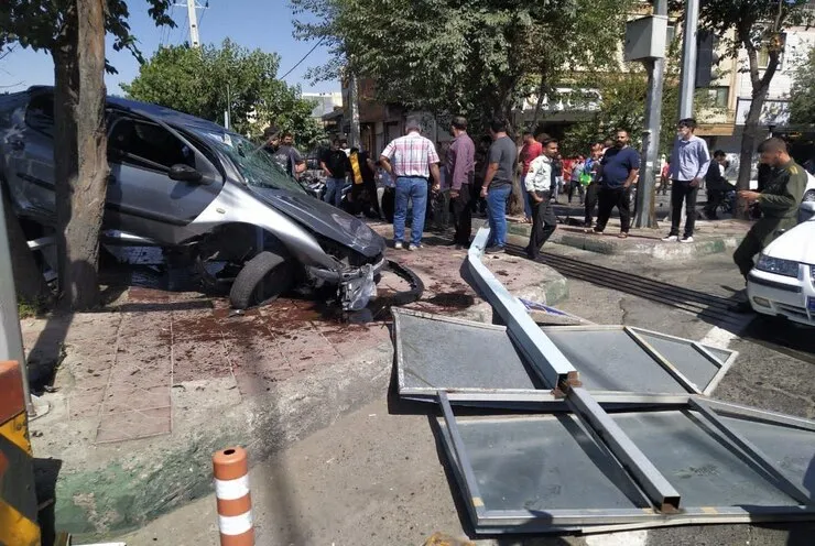 ویدئو| تصادف عجیب پژو و پراید در زنجان