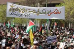 حضور پر شور مهاجرین افغانستانی در راهپیمایی روز قدس مشهد