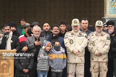 تشییع شهید مرزبانی «معین قدمیاری» در مشهد