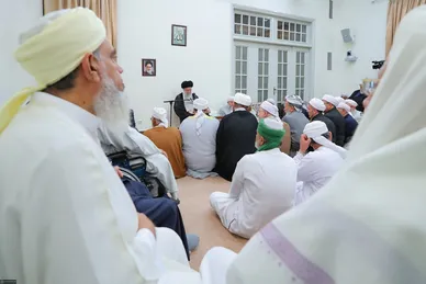 عکس‌هایی از دیدار جمعی از بزرگان و علمای اهل سنت با رهبر معظم انقلاب