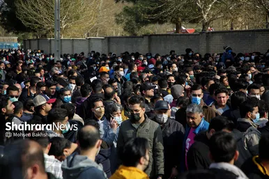 ورزشگاه امام رضا(ع)‌ قبل از شروع بازی فوتبال ایران و لبنان