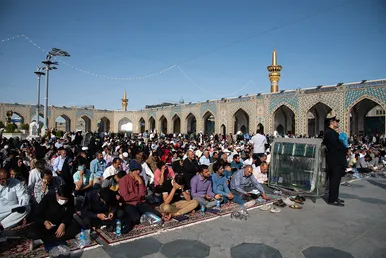 مراسم دعای عرفه در حرم مطهر رضوی