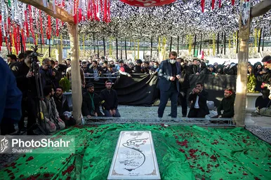 مراسم تشییع و تدفین شهید گمنام در دانشگاه فردوسی مشهد