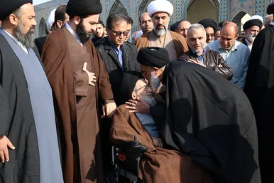 تشییع پیکر حجت الاسلام سید جعفر طباطبایی در مشهد