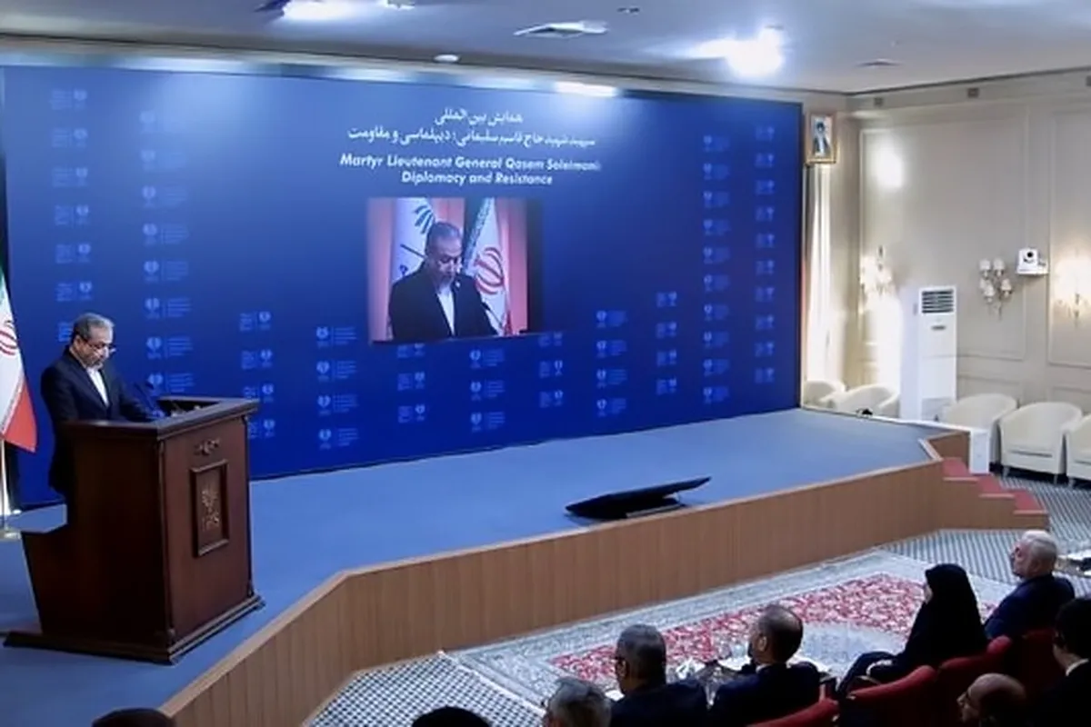 عراقچی در کنفرانس دیپلماسی و مقاومت: سردار سلیمانی معمار محور مقاومت در منطقه بود