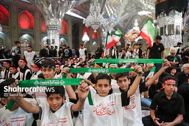 گزارش تصویری | اجتماع نوجوانان عاشورایی در سیزدهمین سوگواره «احلی من العسل» در حرم امام‌رضا(ع)