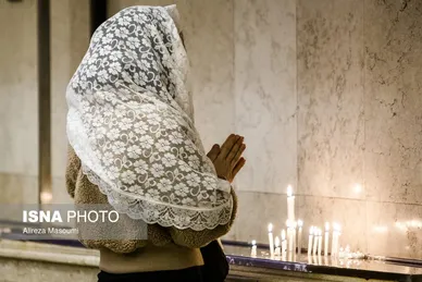 گزارش تصویری | مراسم میلاد حضرت مسیح (ع) در کلیسای مریم مقدس - تهران