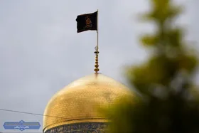مشهد مقدس، سیاه پوش شهادت دختر گرانقدر سید الشهدا (ع)