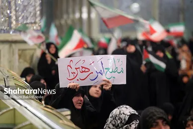 گزارش تصویری | مراسم چهلمین روز شهادت رهبر شهید انقلاب اسلامی در حرم مطهر رضوی