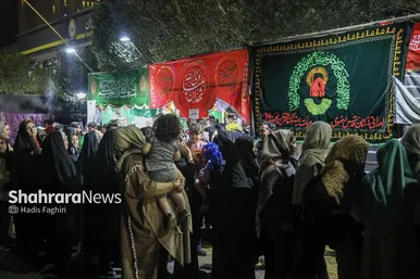 گزارش تصویری | حال‌وهوای خیابان امام‌رضا(ع) مشهد در شب عید غدیر ۱۴۰۴