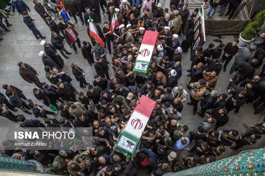 گزارش تصویری | تشییع پیکر شهید «علی لاریجانی» و «مرتضی لاریجانی» - قم