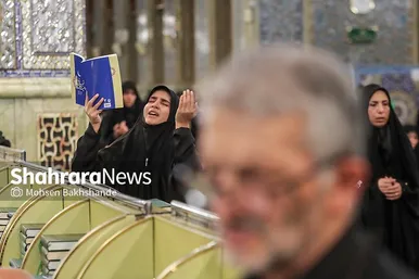 گزارش تصویری | مراسم احیای اولین شب قدر در حرم مطهر امام رضا (ع)