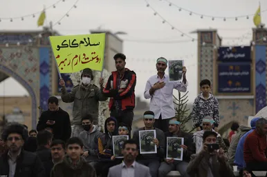 حضور و سخنرانی رهبر انقلاب در اجتماع زائران و مجاوران حرم مطهر رضوی- ۲