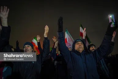 گزارش تصویری | خونخواهی رهبر شهید در میدان فجر مشهد