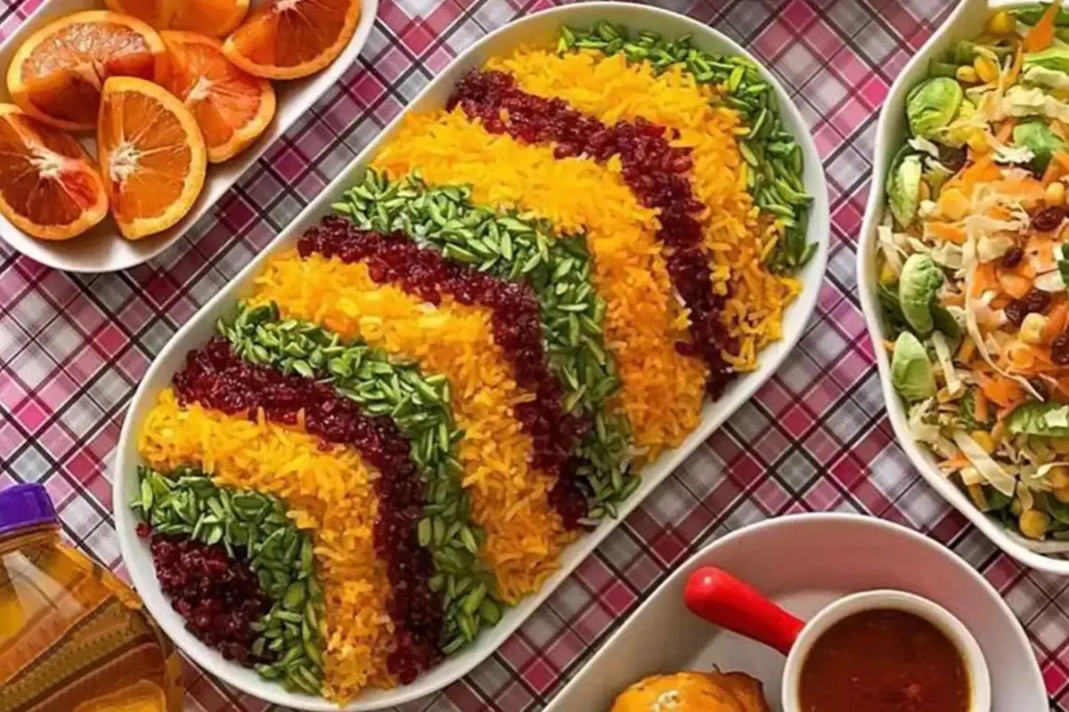 هنر تزئین زعفران در آشپزی ایرانی