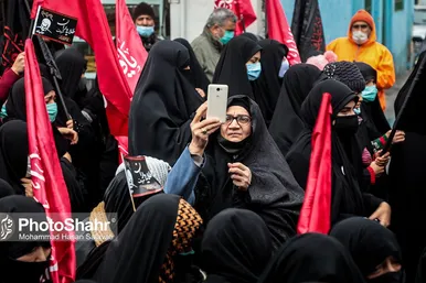 اجتماع عزاداران فاطمی و تشییع پیکر 9 شهید دفاع مقدس و مدافع حرم