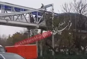 اقدام به خودکشی در بلوار وکیل آباد مشهد + فیلم