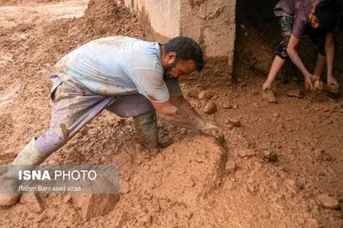 خسارات سیل در روستاهای کرمان